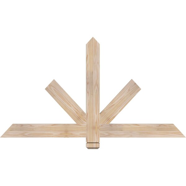 Ekena Millwork Kennewick Smooth Timber Gable Bracket, Douglas Fir, 48"W x 26"H x 1 1/2"D x 3 1/2"F, 13/12 Pitch GBW048X26X0204KEN00SDF - main